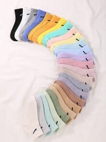 10 Pairs Of Random Stripes Children's Ankle Socks For Boys And Girls Daily Casual Wear Spring, Summer, Autumn And Winter. - Multicolor - View 3