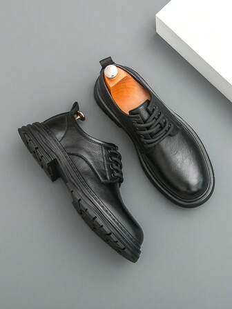 Men's Classic Formal Shoes, Retro Style Soft Leather Comfortable Dress Shoes, Fashion Wedding Shoes, Suitable For Wedding, Daily Wear, Office