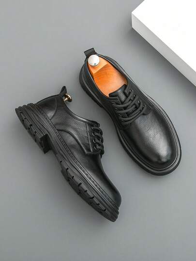 Men's Classic Formal Shoes, Retro Style Soft Leather Comfortable Dress Shoes, Fashion Wedding Shoes, Suitable For Wedding, Daily Wear, Office