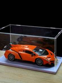 1-częściowa akrylowa gablota ekspozycyjna, przezroczysta, składana gablota kolekcjonerska do eksponowania figurek, przechowywania i organizowania zabawek w domu z otwieranymi drzwiczkami