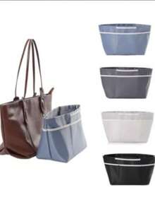 1 pezzo Borsa interna divisibile, borsa inseribile impermeabile per borse a mano - Utilizzata per l'organizzazione e lo stoccaggio di cosmetici e articoli da toeletta - Organizer da viaggio versatile