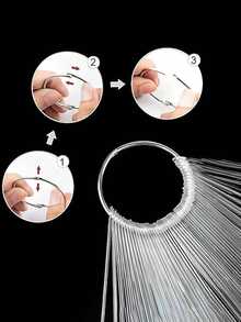 1 件装美甲扇形展示收纳架重型金属收纳架，适用于凝胶抛光、美甲装饰 - 坚固的结构节省空间的台面或零售店装饰 - 沙龙和家庭使用 - 彩色 - 查看 5