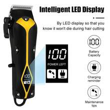 Elektrische Haarschneidemaschine für Herren, wiederaufladbar, kabellos, Haarschneider, Kopfrasierer, Bartschneider, elektrische Haarschneidemaschine, 1500mAh