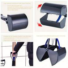 60cm/45cm/28cm Long Handle Dog Poop Scooper - Easy To Clean Foldable Design, Durable & Portable, Suitable For Indoor/Outdoor Pet Waste Cleanup, Cat & Dog Litter Scoop, Essential Tool For Pet Owners, Great Gift For Pet Lovers