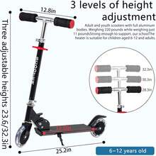 AKOZLIN Scooter para Niños de 5 a 12 Años Plegable, Patin del Diablo Niño Clásico 2 Ruedas, Ruedas Ligeras Iluminadas y Manillar Regulable en Altura Up 50 kg, para Hacer Ejercicio y Al Aire Libre - 1 - Ver 5