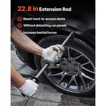 Dent Puller Kit, 10 Lbs 13-In-1 Slide Hammer Dent Removal Kit, Heavy-Duty Auto Body Truck Repair Automotive Damage Remover Tool Repair Frame With Carrying Case, Extension Rod, Non-Slip Handle - Black - View 5
