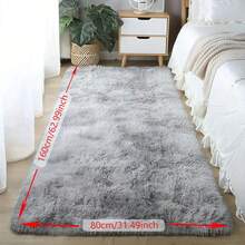 1pc Soft Runner Rugs For Bedroom Plush Fluffy Rug Lightweight, Long-Pile Shag Furry Throw Area Rug Long Carpet For Girls Room Home Hallways Decorative - 彩色 - 查看 9