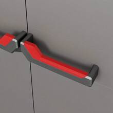 Armadio Alto Stilo, 3 Ripiani Regolabili, Grigio Scuro, 68x39x173 H Cm