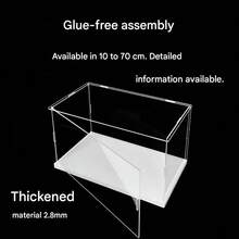 1-częściowa akrylowa gablota ekspozycyjna, przezroczysta, składana gablota kolekcjonerska do eksponowania figurek, przechowywania i organizowania zabawek w domu z otwieranymi drzwiczkami