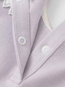 Balabala Young Girl 2025 Autumn New Arrival Chiffon A-Line Dress - Pink Purple - View 10