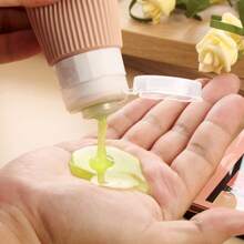 Travel Kit Bottle Pot Shampoo Cream Silicon 4 Units 90ml - 鏽棕色 - 查看 3
