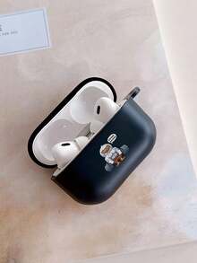 健身哭泣鸭耳机保护套，兼容耳机保护套1/2代耳机，新款无线耳机保护套3/Pro/Pro2耳机保护套，男女朋友礼物 - 黑色 - 查看 5
