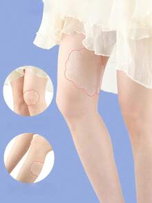 10pcs Transparent Anti-Chafing Friction Stickers, Invisible Thigh Chafing Protectors, High Elastic Leg Wrap Bandages, Knee And Calf Anti-Friction