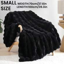 1pc Solid Color Plush Blanket, Available In Multiple Colors, Soft & Warm Faux Fur Luxury Style Throw Blanket, Suitable For Living Room, Bedroom, Sofa And More, Fluffy Long Pile Blanket, Soft & Cozy Sofa Throw, Autumn Decor, Room Decor, Back To School, Study Supplies