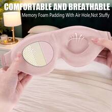 2 pezzi Maschera per gli occhi 3D, Maschera per dormire, Maschera per gli occhi con contorno occhiali, Maschera per oscurare gli occhi per pisolino in ufficio e a scuola, Forniture da viaggio, Regalo per famiglia, colleghi e amici