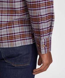 Flannel Long Sleeve Button Down Shirthalloween - 藍色 - 查看 3