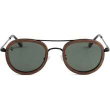 ¡RecomendadoLentes de Sol PANDAS Polarizados Retro para Hombre y Mujer de Madera Vintage Redondos con Protección UV400 Esturión Negro + Estuche y Accesorios¡Top de Temporada - 1 - Ver 5