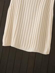 مجموعة قطعتين للنساء في فصل الخريف/الشتاء: ملابس علوية كنزة بدون أكمام وبنطلون صوفي