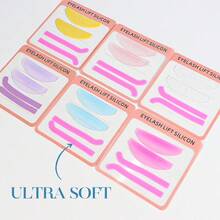 2 Pairs/4 Pieces Regular Soft Eye Pads, Can Be Used As Eye Masks, Soft And Reusable, Ultra-Thin Eyelash Lifting Pads, Great Helper For Eyelash Curling And Eyelash Extension, Eyelash Makeup Tool Pads (Multiple Colors) - Multicolor - View 2