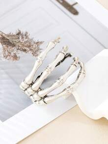 1 buc brățară în formă de gheară cu schelet gol, potrivită pentru femei pentru a fi purtată la petreceri și întâlniri de Halloween, cadou de bijuterii pentru surori