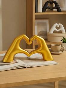 1pc Hand Sculpture, Modern Home Decor, Suitable For Dining Table Or Living Room, Christmas, Thanksgiving And Valentine's Day Gift - Multicolor - View 6