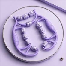 1 件滚轮按摩器、腿部揉捏和放松设备，带 PP 滚轮、瑜伽滚轮，用于大腿肌肉放松健身器材健身房配件、运动、健身房、家庭锻炼、按摩器、按摩瑜伽训练设备 U 型普拉提肌肉放松滚轮