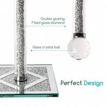 Silver Paper Towel Holder With Crystal Base -2lbs Weighted Countertop Dispenser For Kitchen/Bathroom, Sparkling Diamond Decor,Perfect Christmas Gift - 銀色 - 查看 8