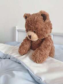 1pc Soft & Cuddly Plush Teddy Bear - Adorable Stuffed Animal With Velvety Fur, Perfect Gift For Birthday, Christmas, New Year, Valentine's Day, Wedding Party, And All Occasions