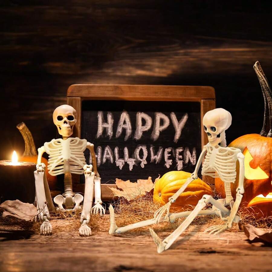 Human Body Skeleton 40 Cm Skull Party And Halloween Decoration - Nhiều màu - Xem 1