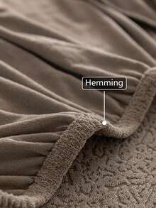 1pc Beige Stretch Sofa Cover, Bohemian Style Sofa Slipcover, Water-Resistant, Protects Sofa From Scratches, Suitable For 1/2/3/4 Seat Sofas, Machine Washable, For Home Use All Seasons - Khaki - View 7