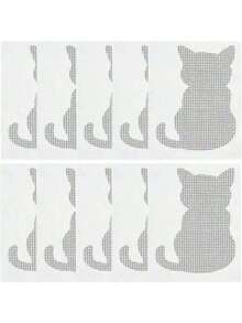 10-Piece Mix And Match Set Of Door And Window Screen Repair Patches, Sliding Pet Screen Door Repair Patches, Strong Adhesive Screen Repair Stickers For Repairing Tears And Holes - Heavy Duty Tear-Resistant Patches, DIY Home Screen Repair, Anti-Mosquito Net Patches, Essential For Pet Owners, Renters, Homeowners, Summer Preparation, Moving Season, Labor Day, Back To School - Grey - View 3