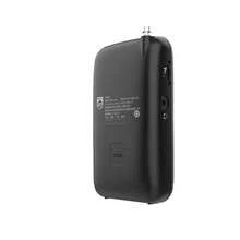 PHILIPS TAR1368 Pointer FM Radio, Mini Portable AM/FM Radio, Uses 2 AA Batteries, Headphone Jack (Batteries Sold Separately), Black - Black - View 4