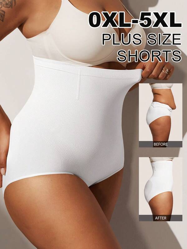 1pc Women High Waist Seamless Shapewear, Strong Tummy Control And Butt Lift, Plus Size