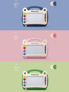 1pc Colorful Magnetic Drawing Board, Painting Board, Writing Board For Children 3+ Years Old - Multicolor - View 10