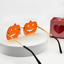 Unisex Halloween Accessories Glasses, Halloween Party, Merry Christmas - Red - View 3
