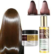 Combo Pack 2 Bottles  Hair Mask Conditioner For All Hair Types Hair Mask+Hair Oil - 綠色 - 查看 7