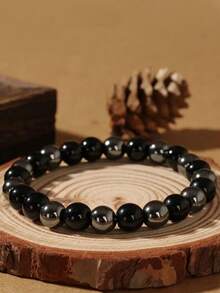 1 件波西米亚风格 8 毫米彩虹黑曜石和玛瑙手链 - 男女通用手工珠宝，适合日常佩戴、聚会和礼物，增强思维清晰度和专注力，十二月诞生石 - 多色2 - 查看 3