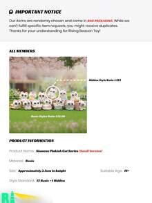 1pc Random Style Siamese Cat Anime Model, PVC Material Figurine, Exquisite Gift For Anime Fans, Perfect For Office Desk Decor - Yellow - View 10