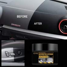 Automotive Interior Renovation Cream, Resin Maintenance Cream, Gloss, Repairs Dull Surfaces, Revitalizes White And Aged Plastics, Enhances Dashboard And Seats