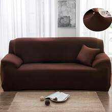 1pc Contemporary Stretch Sofa Slipcover Set – Elastic-Band Closure, Non-Slip T-Cushion Design – Machine Washable Milk Fiber Fabric – Polyester & Spandex Blend – Home & Office Furniture Protector,Home Decor,Sofa Slipcovers - Multicolor - View 30