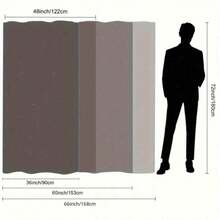 1pc Colorful Mushroom Digital Print Polyester Bathroom Decoration Shower Curtain Free Punch Partition Bath Curtain, Bathroom Decor, Home Decor, Bathroom Essentials, Farmhouse Home Decor - trắng - Xem 6