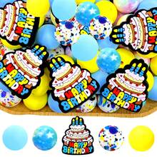 25/34pcs Donut & Cake Silicone Bead Set, Suitable For Jewelry Decoration Accessories, Earrings, Necklaces, Bag Chains, Phone Charms, Makeup Brushes, Keychains DIY Kit, Perfect For Holidays And Birthdays - Donut Cake Mix - View 13