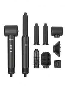 7 合 1 吹风机刷吹风机刷 110000 RPM 热风刷造型器自动空气卷发器适用于卷发扭转多功能造型器专业 Lonic 旅行美发造型工具热刷造型器头发空气造型器