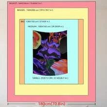 1pc Phantom Body Art Print Tapestry, Wall Decor, Ins Style, Polyester Hanging Tapestry For Living Room, Bedroom, Office, Dorm, Home Decor, Party, Rectangular Kitchen Wall Hanging Cloth With Drape, Comes With 3 Wall Nails And 2 Clips