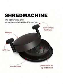 1 Stück einfach zu benutzender Hühner-Zerkleinerer - perfekt für Fleisch- und Reisgerichte, schnell und effizient. Ausgestattet mit rutschfestem Griff und Basis, Edelstahl-Kunststoff-Küchenutensilien - perfekt für Ostern, Hanky Panky - ohne Stromanschluss! Geeignet als Geschenk für Familie und Freunde, perfekt für Geburtstag, Jahrestag, Valentinstag, Weihnachten, Halloween, Lehrertag, Abschluss, Schulanfang, Thanksgiving Überraschungsgeschenk, nur, fast