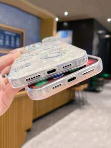 [Sanrio 星星保护壳] 官方 Sanrio 防摔电镀框带滴胶保护壳 适用于苹果全屏星星设计 - 銀色 - 查看 6