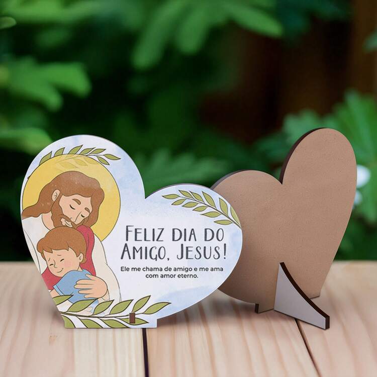 Friendship Day Souvenir – MDF Heart - KIT 50 UNITS. - View 3