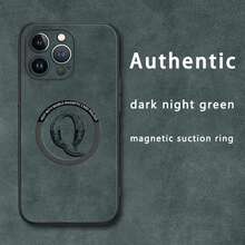 Funda para teléfono móvil con diseño de la letra Q, hecha de imitación de piel de oveja y con cierre magnético. Compatible con los modelos 12 al 16 Plus, Pro y Pro. Presume de un aspecto elegante y de alta calidad, lo que la convierte en una excelente opción. - Colores mixtos 1 - Ver 2