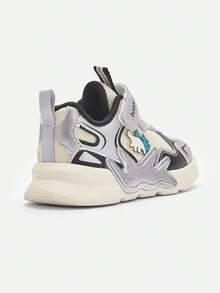 Balabala Baby Mesh Sneakers 2025 Spring/Autumn Breathable First Walkers - Smoky Silver - View 5