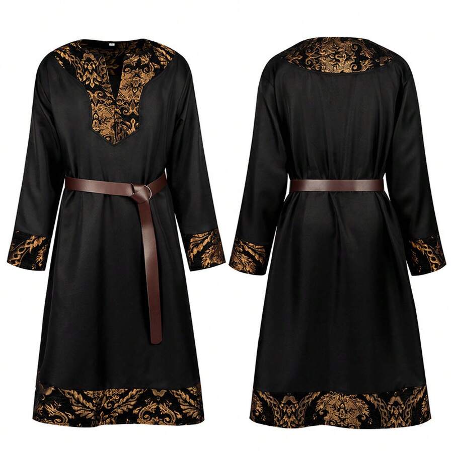 Men Cosplay Clothing - Black - View 1